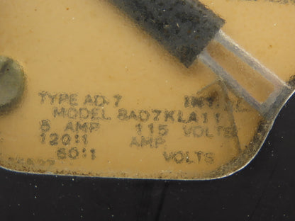 General Electric 8AD7KLA11/AD-7 AC Kilowatts Meter 0-7500 Vintage