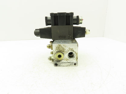 Parker D1VW008CNYCF Hydraulic Double Solenoid Control Valve 5000 psi 120V