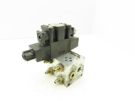 Parker D1VW008CNYCF Hydraulic Double Solenoid Control Valve 5000 psi 120V