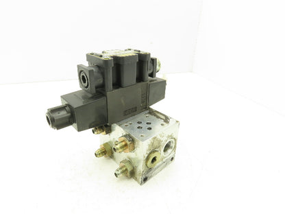 Parker D1VW008CNYCF Hydraulic Double Solenoid Control Valve 5000 psi 120V