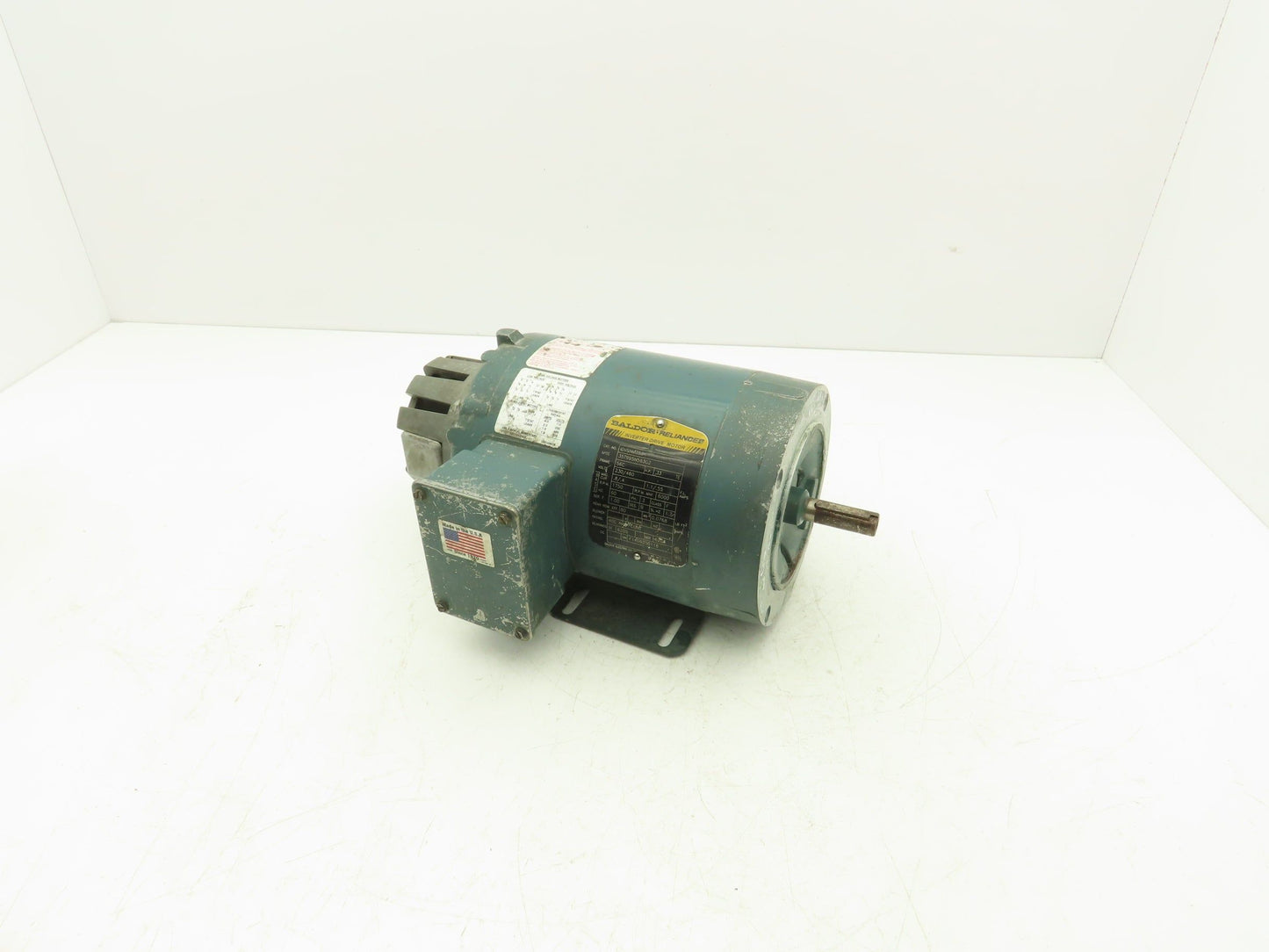 Baldor IDVSNM3534 Inverter Drive AC Motor .33Hp 1750rpm 230/460V 3PH 56C
