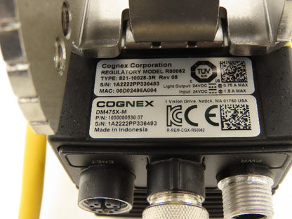 Cognex DM475X-M DataMan Fixed Mount Barcode Reader W/119-10101R High Power Light