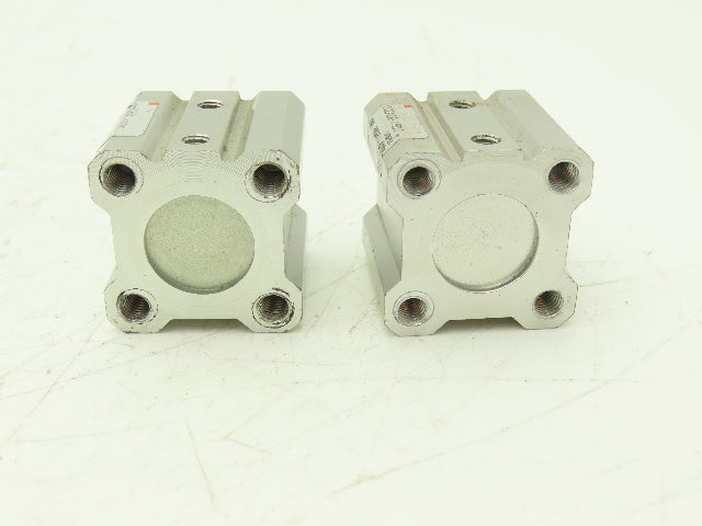 SMC CQ2A20-15DC Pneumatic Air Cylinder 20mm Bore 15mm Stroke 145psi Lot of 2