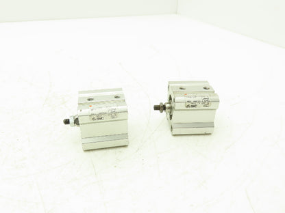 SMC CQ2A20-15DC Pneumatic Air Cylinder 20mm Bore 15mm Stroke 145psi Lot of 2