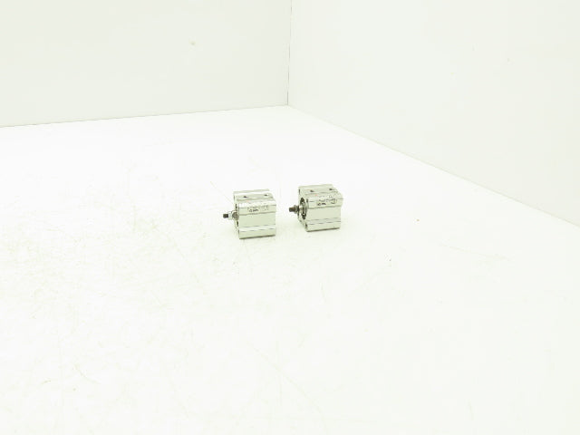 SMC CQ2A20-15DC Pneumatic Air Cylinder 20mm Bore 15mm Stroke 145psi Lot of 2