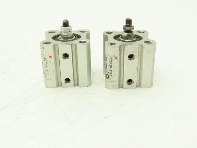 SMC CQ2A20-15DC Pneumatic Air Cylinder 20mm Bore 15mm Stroke 145psi Lot of 2