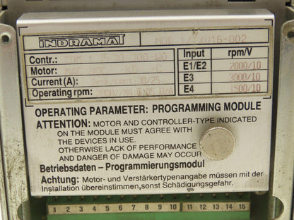 Indramat 1.2-30-300W0 AC Servo Drive Controller With Programming Module