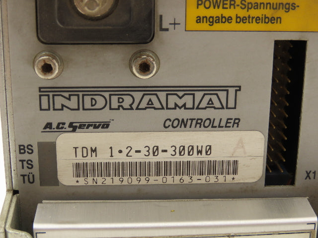 Indramat 1.2-30-300W0 AC Servo Drive Controller With Programming Module