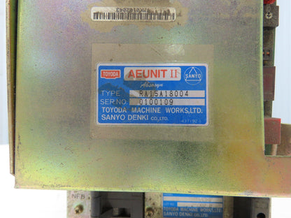 Toyoda RA15A18004 Servo Amplifier AEUnit II BL Super Sanyo Denki