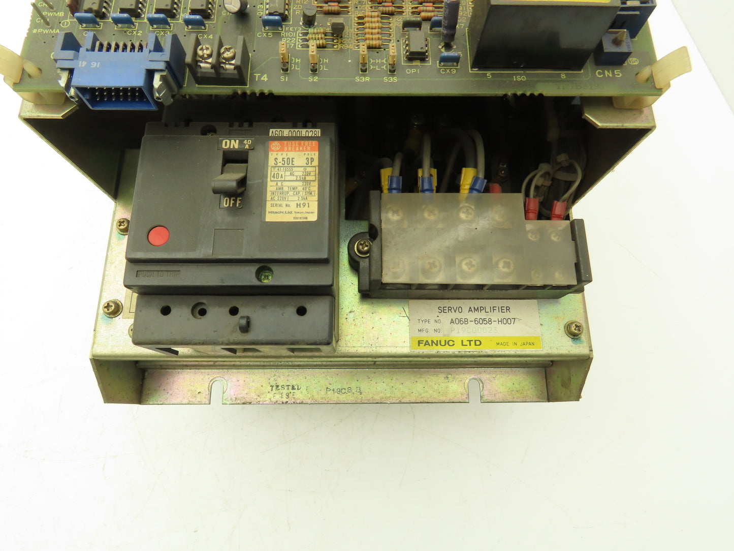 Fanuc A06B-6058-H007 Servo Amplifier Drive A16B-1100-0280/08A