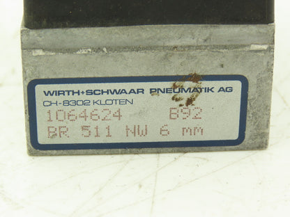 Wirth+Schwaar 1064624 Pneumatic Solenoid Valve 48VAC 4 Way 2 Pos 1/4"NPT