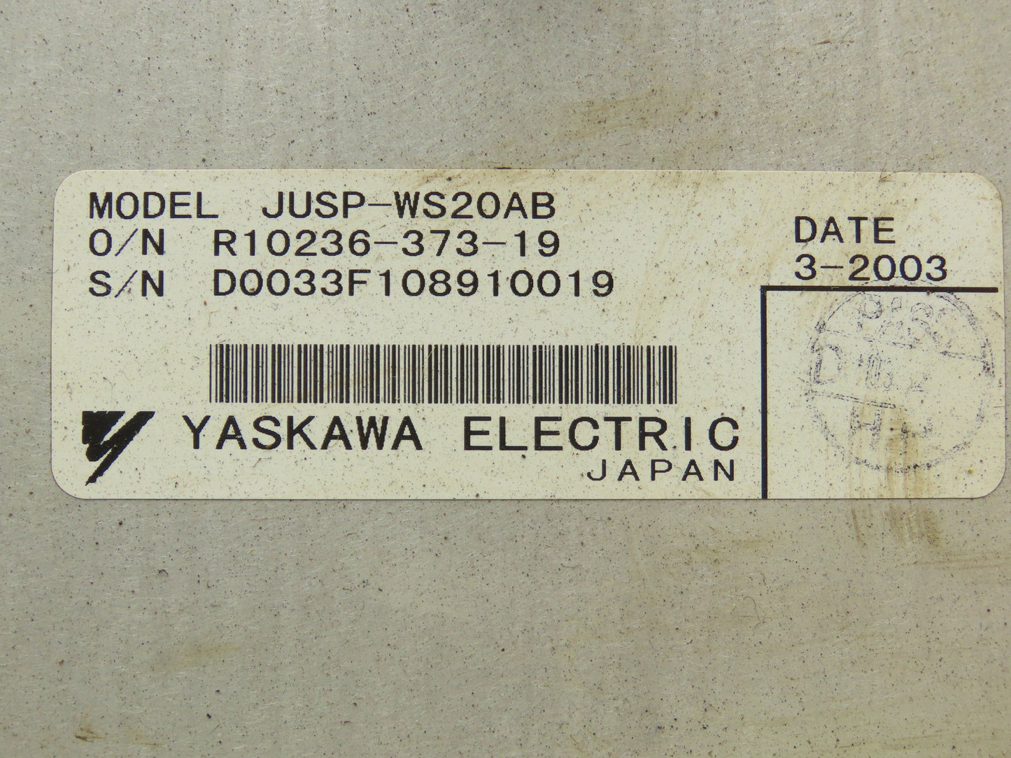 Yaskawa JUSP-WS20AB Servo Drive Amplifier