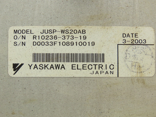 Yaskawa JUSP-WS20AB Servo Drive Amplifier