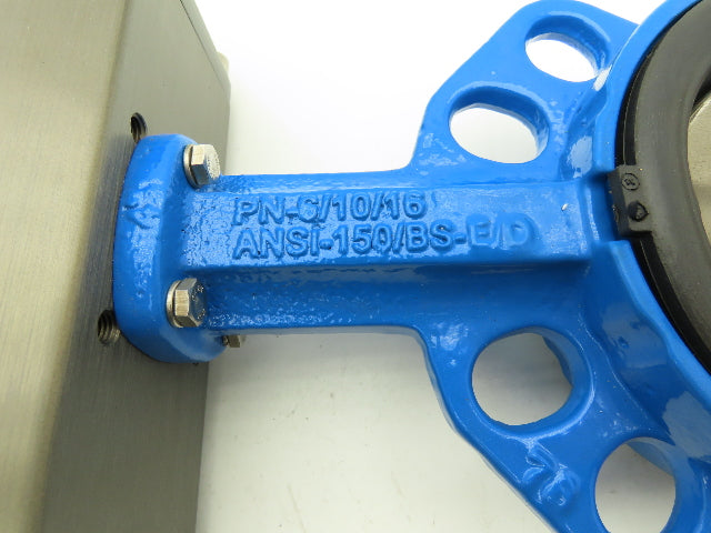 Tri-Matic AG 12065077 4" Wafer Butterfly Valve w/Pneumatic Spring Actuator