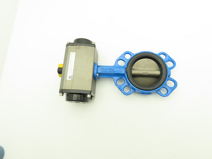Tri-Matic AG 12065077 4" Wafer Butterfly Valve w/Pneumatic Spring Actuator