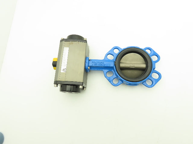 Tri-Matic AG 12065077 4" Wafer Butterfly Valve w/Pneumatic Spring Actuator