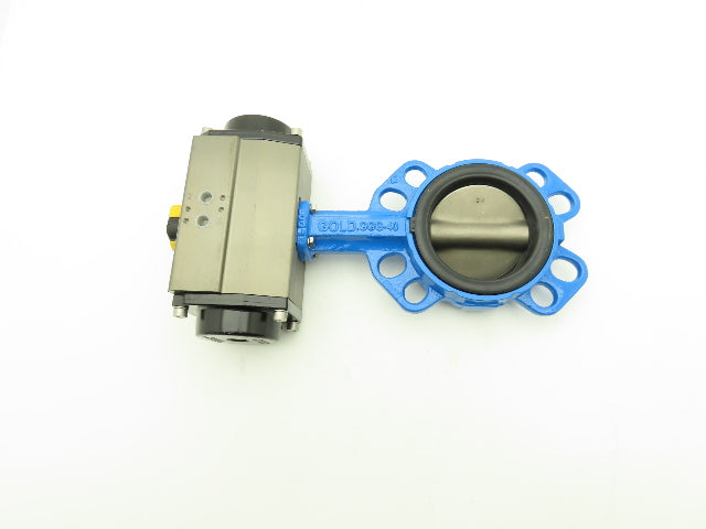 Tri-Matic AG 12065077 4" Wafer Butterfly Valve w/Pneumatic Spring Actuator
