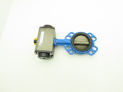 Tri-Matic AG 12065077 4" Wafer Butterfly Valve w/Pneumatic Spring Actuator