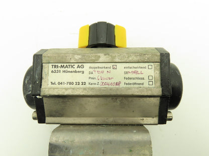 Tri-Matic AG 0004A088 1.5"x 2" Wafer Butterfly Valve w/Pneumatic Spring Actuator