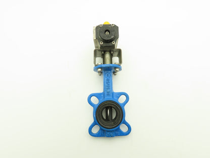 Tri-Matic AG 0004A088 1.5"x 2" Wafer Butterfly Valve w/Pneumatic Spring Actuator
