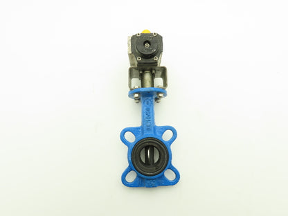 Tri-Matic AG 0004A088 1.5"x 2" Wafer Butterfly Valve w/Pneumatic Spring Actuator