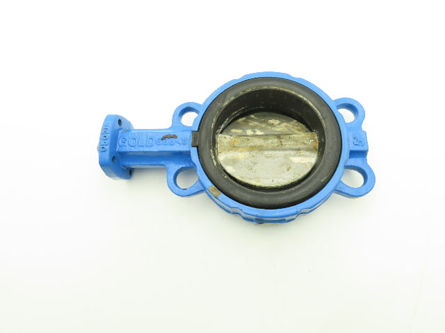 GOLD 050518 5" Wafer Butterfly Valve Only 1/2" Shaft