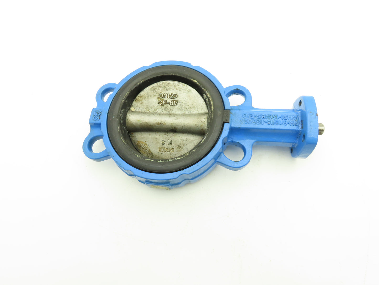 GOLD 050518 5" Wafer Butterfly Valve Only 1/2" Shaft