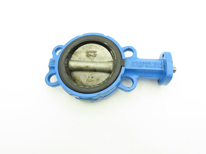 GOLD 050518 5" Wafer Butterfly Valve Only 1/2" Shaft
