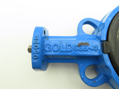 GOLD 050518 5" Wafer Butterfly Valve Only 1/2" Shaft