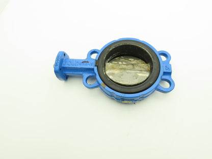 GOLD 050518 5" Wafer Butterfly Valve Only 1/2" Shaft