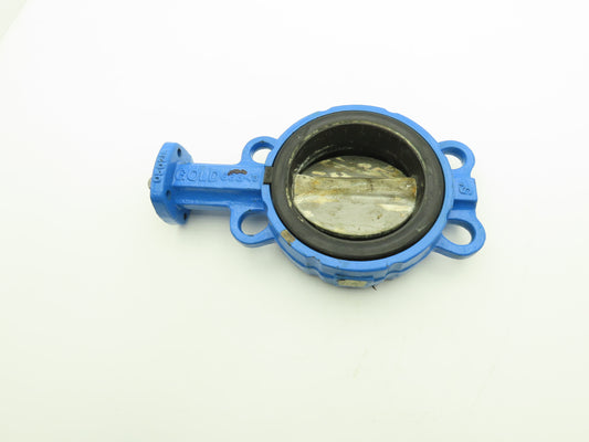 GOLD 050518 5" Wafer Butterfly Valve Only 1/2" Shaft