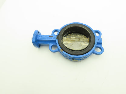 GOLD 050518 5" Wafer Butterfly Valve Only 1/2" Shaft