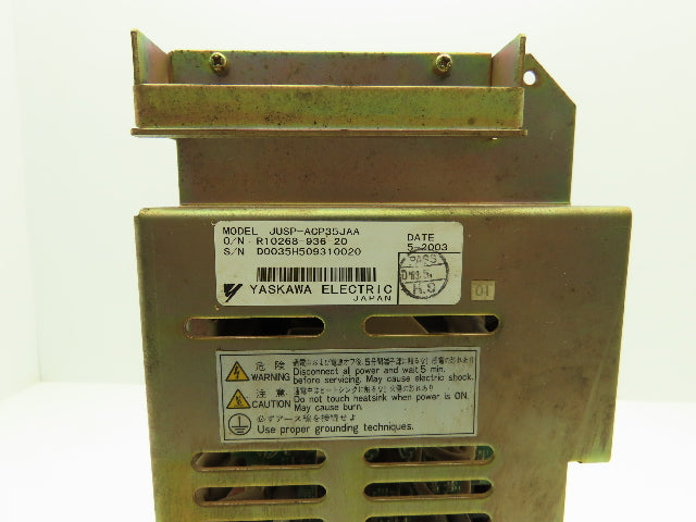 Yaskawa JUSP-ACP35JAA Motoman Servopack Controller Drive