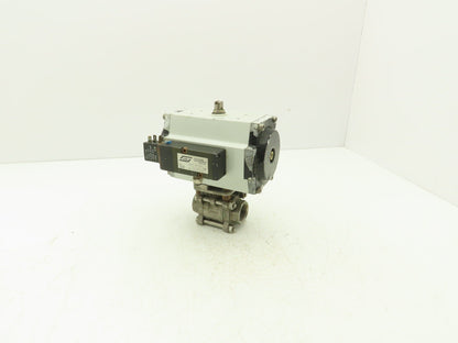 Unitorq M-74 K4/4 DLS Pneumatic Actuator with 1"NPT Sharpe Ball Valve 1000psi