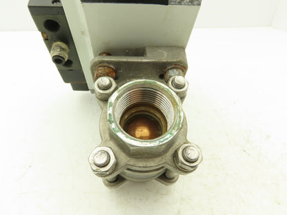 Unitorq M-74 K4/4 DLS Pneumatic Actuator with 1"NPT Sharpe Ball Valve 1000psi