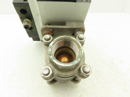 Unitorq M-74 K4/4 DLS Pneumatic Actuator with 1"NPT Sharpe Ball Valve 1000psi