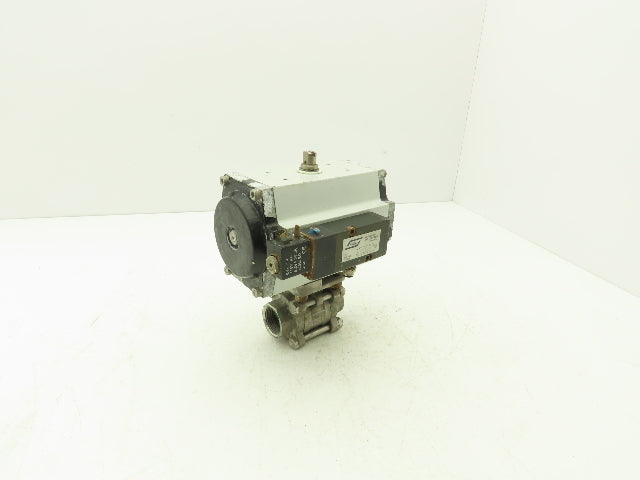 Unitorq M-74 K4/4 DLS Pneumatic Actuator with 1"NPT Sharpe Ball Valve 1000psi