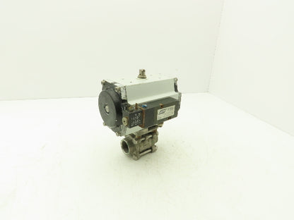 Unitorq M-74 K4/4 DLS Pneumatic Actuator with 1"NPT Sharpe Ball Valve 1000psi