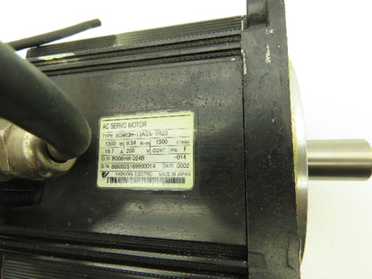Yaskawa SGMGH-13A2A-YR23 AC Servo Motor 1300W 8.34Nm 1500 RPM Encoder