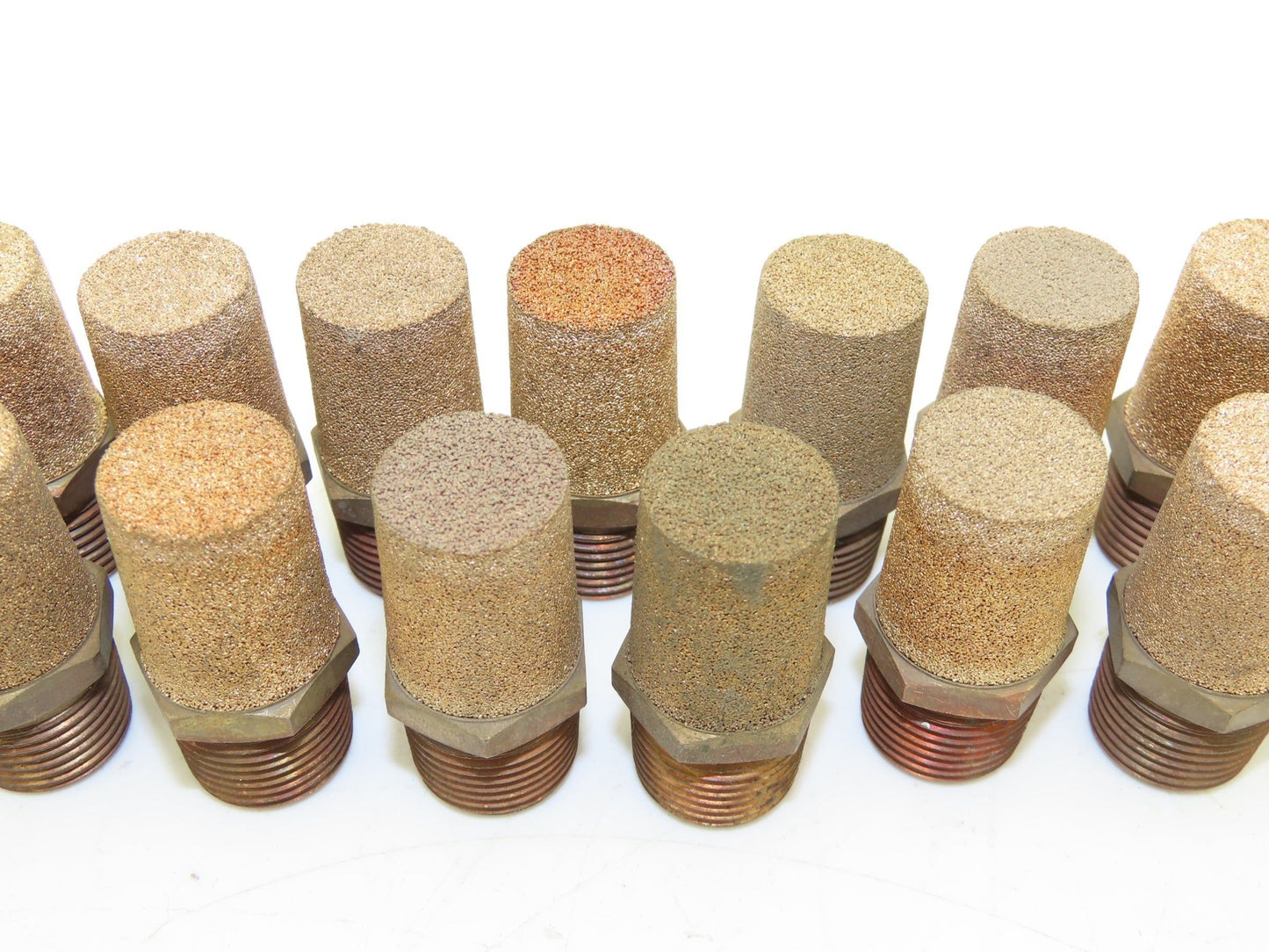 Pneumatic Brass Exhaust Muffler Filter 1/2" Male Lot of 16