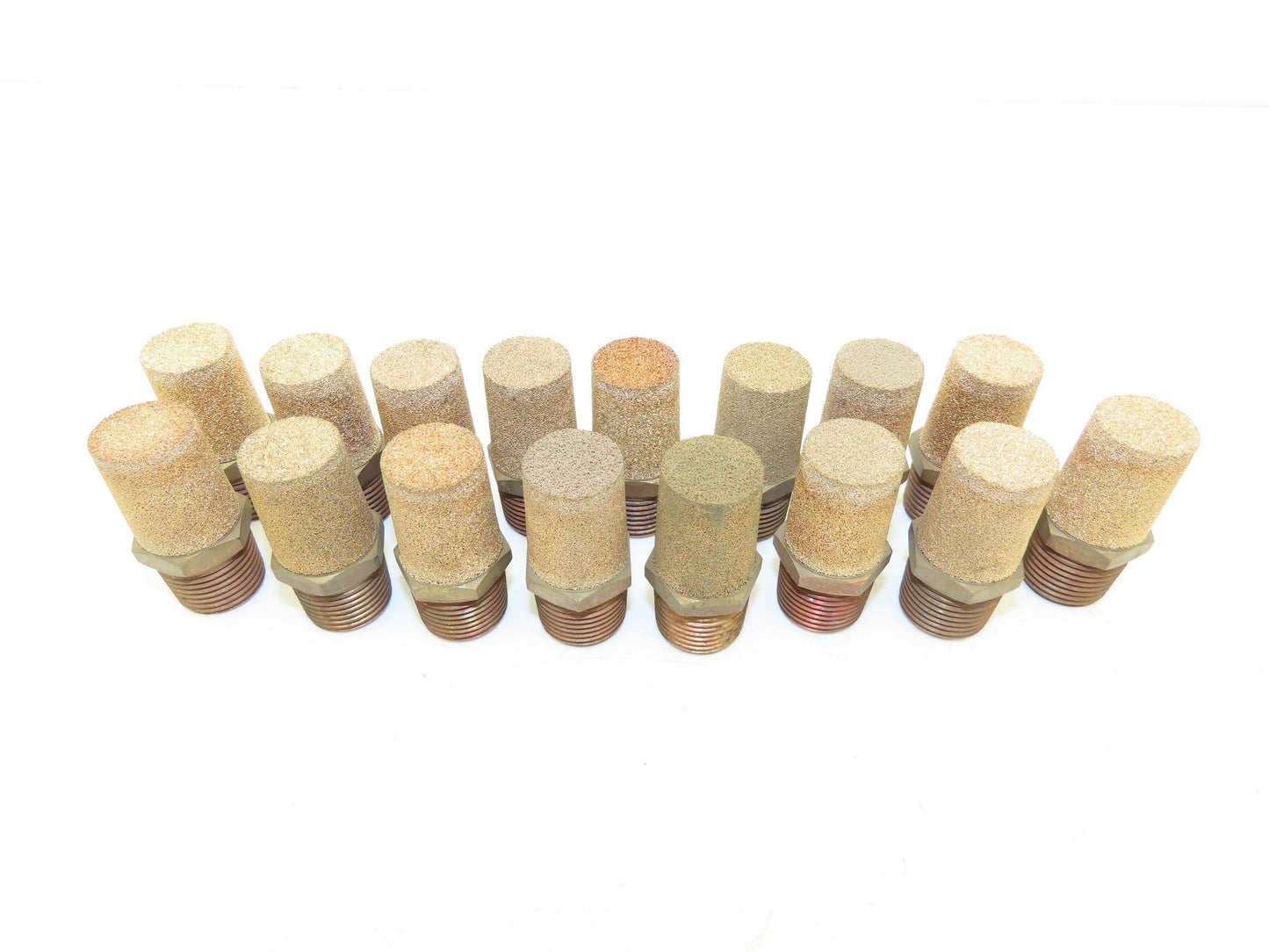 Pneumatic Brass Exhaust Muffler Filter 1/2" Male Lot of 16