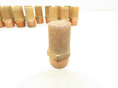 Pneumatic Brass Exhaust Muffler Filter 3/4" Male Lot of 23