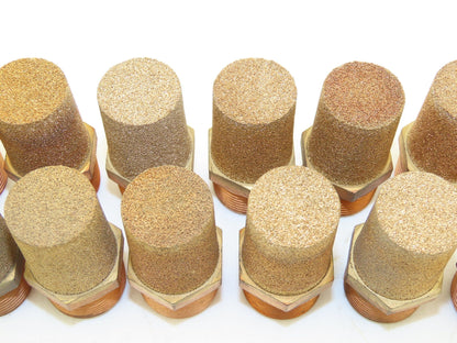 Pneumatic Brass Exhaust Muffler Filter 3/4" Male Lot of 23