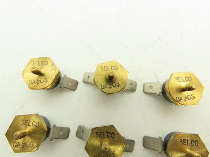 Selco 0A203 Thermostat Temp Control Switch 6-32 Stud Lot of 6