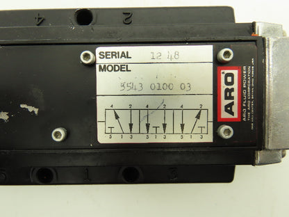 ARO Direction Control Valve Manual Pneumatic  5/3 Pos 3/8" NPT Maintained