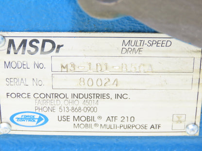 Force Control M3-1D1-B5CA MSDr Posidyne Multi-Speed Drive Clutch/Brake