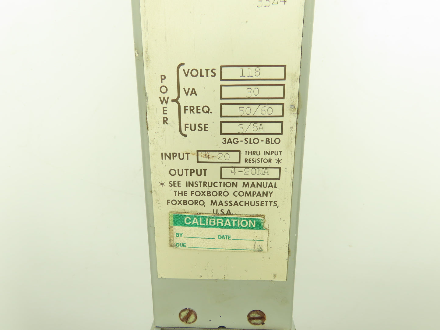 Foxboro 62H-4E-0J M/62H Controller 118VAC 50/60Hz 4-20mA Output