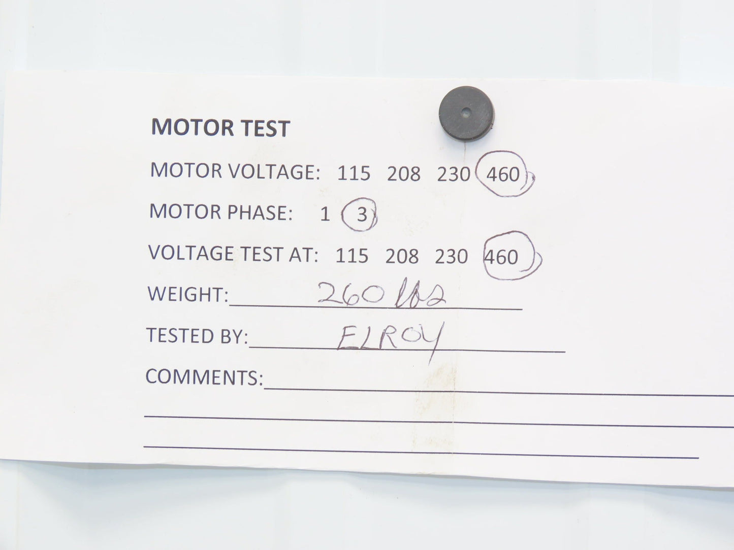 Reliance L2153C RPM AC Motor 15Hp 1770/3500 RPM 460V 3PH 0IKL504702-EAT2