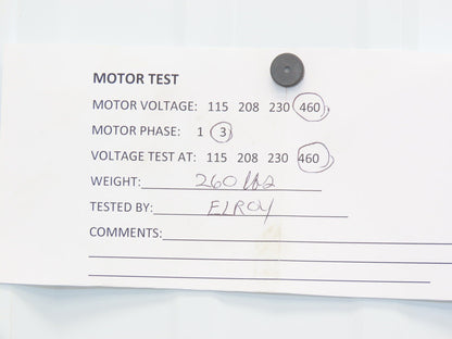 Reliance L2153C RPM AC Motor 15Hp 1770/3500 RPM 460V 3PH 0IKL504702-EAT2