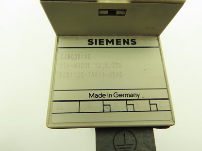 Siemens 6SN1130-1AA11-0BA0 Simodrive VSA Modul 12.5/25A Servo Controller